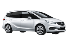 Car Hire Aldershot - Vauxhall Zafira 5 + 2 - Minibus hire Aldershot